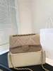 Designer CrossBody Chain Shoulder Bag Clutch Flap Totes Bags Wallet Velour Purse Double Letters Hasp Waist Square Stripes Women Luxury Handbag