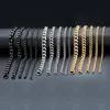 3–11 mm klobiges Miami-Kubanisches Kettenarmband für Herren, Edelstahl, Gold, kubanische Gliederkette, Armband, klassischer Punk-schwerer Herrenschmuck