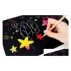 Produits en papier Vente en gros Magic Scratch Art Book Rainbow Notebook avec stylet en bois Enfants Notes Boards Fête de Noël Anniversaire Jeu Gi Dhgje