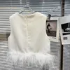Czołgi damskie Summer cienki luźne zbiornik krótki czołg Kobiety moda moda prosta bez rękawów białe czarne damskie ubrania ubrania