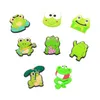 Charms 50Pcs/Set French Bldog Frog Dog Animals Clog 2D Soft Pvc Shoe Charm Accessories Decorations Shoes Jibz For Kids Wristlets Garde Dhaxj