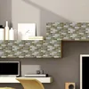 Muurstickers 10 stks/set Vloertegels Diagonale Sticker Bureau Keuken Decoratie Kunst Muurschildering Badkamer Glazen Tegel Taille Lijn PVC DIY Decals