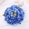 Brooches Cloth Art Peony Flower Brooch Fabric Lapel Pins Dress Cardigan Badge Corsage Wedding For Women Clothing Accessories