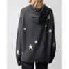 23ss Zadig Voltaire Top Fashion Designer Sweater Hoodie Classic Style Casual Versatile Star Jacquard 100% Cashmere Loose Pullover Women Knitwear Hooded Sweater