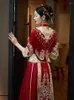 Ubranie etniczne Vintage cekiny z koraliki haft chiński garnitur tradycyjny kobiety ślubne cheongsam orientalna elegancka sukienka panny młodej