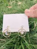 Boucles d'oreilles pendantes S925 argent oreille aiguille boucle d'oreille mère naturelle coquille lune-soleil Zircon avec ECO laiton 14kGold corée bijoux pour femmes