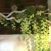 Dekorativa blommor 200 cm Silk Orchid String Vines gröna växter Artificial Flower Indoor and Outdoor Decoration Simulation Plant Rattan