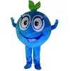 Halloween Blueberry Mascot Costume Top Quality Cartoon Character Outfits Suit Unisex Adults Outfit Birthday Christmas Carnival Fancy Dress