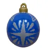 Boule gonflable décorée de noël en plein air, 60cm, grandes boules géantes en PVC, décorations d'arbre de noël, jouet sans lumière, 918