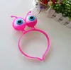 Funny Light Up Big Eyeball Headband Led Flashing Alien Antenna Headwear Martian Space Head Boppers Fashion Hair Accessories