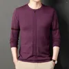 Suéteres para hombres Diseño único Cómodo Top Moda Casual Camiseta de manga larga Otoño Invierno Cuello redondo Suéter de punto W5620