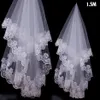 1 5 M Ragazze affascinanti Accessori da sposa da sposa Velo per pizzo Bianco Avorio Colore affascinante Top 01250c