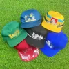 Trendy marki czapki kulkowe unisex rh American Flat Brim Baseball Cap Regulowal Cap dla czapki z ciężarówką podróżną