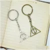 Keychains Lanyards Fashion Neychain Bronze Sier Color Pendant Diy Men smycken bil Key Chain Ring Holder Souvenir för present Drop Deliver DHWXS