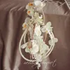 Wedding Flowers Romantic Phalaenopsis Orchid Frame Bukiet Garland Bride Trzyma kwiat Nordic Flying Bird Jewelry Bridal Design