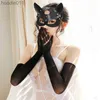 Kostymtillbehör erotiska kvinnor sexiga mask halvögon cosplay ansikte kattläder mask halloween fest cosplay mask maskerad boll fancy masker l2207112104013 l230918