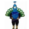 Halloween Blue Peacock Mascot Costiums Wysokiej jakości Cartoon Temat Postacie Carnival unisex dla dorosłych strój świąteczny strój