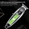 Electric Shavers Kemei Professional Full Metal Hair Trimmer For Men Litium Electric Rechargeble Beard Hair Clipper LCD Display Haircut Machine X0918