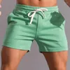 Herren-Shorts, Sommer, Fitness, Training, Sport, lässig, schmale Passform, elastische Taille, Kordelzug, kurze Hose, modisch, solide