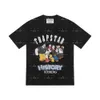 Vêtements de mode de créateurs T-shirts Tsihrts Chemises Iceberg T-shirt imprimé à manches courtes Rock Hip Hop Coton Haut