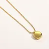 Never Fading 14K Gold Plated Luxury Brand Designer Letters Pendants Necklaces Stainless Steel Letter Choker Pendant Necklace Beads1930