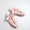 Slippers cute cartoon animals mouse pink funny children warm soft safe mute indoors winter autumn 2020 hot sale x0916