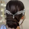 Clips para el cabello A496, diadema con diamantes de imitación, accesorios para mujer, Tiara, novia, frente bohemia, cadena para la cabeza, joyería