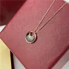 mode ketting cirkel hanger kettingen dames sieraden 18K opkomst gouden schelp agaat amulet diamanten ketting gouden ketting mosaniet sieraden verjaardagsfeestje cadeau