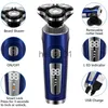 Electric Shavers 4 i 1 Electric Shaver 3D Floating Cutters USB Snabbladdning Rakning Razor Machine för män Blad Portable Beard Trimmer Clipper X0918