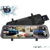 Car Dvr Car Dvrs 10 Dvr Rétroviseur Caméra 2.5K Dash Cam avec Wifi Gps 32 Go Carte Avant et 1080P Sauvegarde Drop Livraison Automobiles Dhkfd