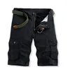 Shorts pour hommes Noir Kaki Vert Cargo Coton Militaire Armée Combat Hanche Multi Poches Taille 28-40