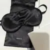 2023 Nowa marka Beauty Black Sleep Maski Paris Real Silk Blackout Travel Eye Mask for Girl Women and Men z oryginalną najwyższą jakość