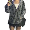 Sweats à capuche pour femmes Y2k Star Sweatshirt Femmes Gothique Punk Style Zip Up Manches Longues Hauts À Capuche Avec Poches À Capuche Dark Academia Vêtements