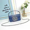 Small Square Crystal Letter Decorative Brass Magnetic Buckle Light Handbag 70% Off Store wholesale