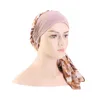 Mützen Hüte Mode Frauen Muslim Stretch Turban Chemo Hut Kopfbedeckung Langes Kopftuch Headwraps Krebs Bandanas Haarschmuck 6 Farben D Dhoax