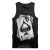 CJLM Men TANK TOPS Black Cool Print Skull Poker 3D Vest Hombre Hip Hop Punk Style Crewneck STEVELESS SHIRTS ODSHIRTS 5XL268T