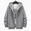 Män s hoodies tröjor oss storlek zip up hooded hoodie hoodie cardigan fast color classic jacka män kappkläder 230918