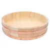 Sushi Tools Korean Cooking Oke Tub Japanese Rice Hangiri Bowl Containrar Lids Tray Bibimbap Wood Fat 230918