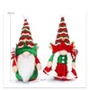 Elf Figure Display Santa Claus Doll bez twarzy Dekoracje świąteczne świąteczne przyjęcie świąteczne ozdoby świąteczne prezenty świąteczne