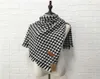 Bufandas Mantón de lana Mujer Lujo Clásico Negro Blanco Houndstooth Bufanda larga Capa Suave Chic Moda Cálida para Lady7125438