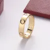 High Quality love ring V gold 18K will never fade ring official reproductions With counter box couple rings exquisite gift B0011