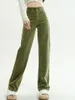 Women's Pants Corduroy High Waist Straight Women Vintage Casual Wide Leg Full Length Trousers Autumn Winter Streetwear