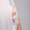 Veli da sposa Velo di pizzo monostrato esplosivo Matrimonio sposa bianco con pettine Bordo accessori per capelli temperamento elegante