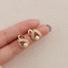 Stud Earrings S925 Silver Ear Needle Natural Freshwater Pearl Zircon W/ECO Brass14kGold Jewelry For Women HYACINTH Sale