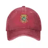 Boinas Puerto Rico Escudo de Armas Gorras de Béisbol Snapback Lavado Sombreros de Mezclilla Casqueta Ajustable Deportes Sombrero de Vaquero Para Hombres Mujeres