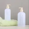 Garrafas de armazenamento 10 pçs/lote 300ml 500ml banheiro portátil dispensadores de sabão loção shampoo chuveiro gel titular dispensador vazio bomba de banho garrafa