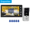 Doorbells Dragonsview New Wired Video Door Phone Intercom System with Doorbell Camera HD Unlock Talk HKD230918