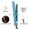 Hair Curlers Straighteners Crystal Rhinestone Hair Straightener Titanium Plate Flat Iron With LCD Digital Display Woman Hair Care Styling Tools HKD230918