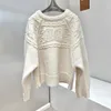 Maglione da donna di design autunno-inverno di lusso lavorato a maglia capispalla jacquard sciolto atmosferica moda casual