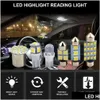 Lumières décoratives 28pcs T10 W5W intérieur de voiture LED dôme plaque d'immatriculation lampe mixte coffre parking BBS ensemble livraison directe Automobiles M Dh1Tw